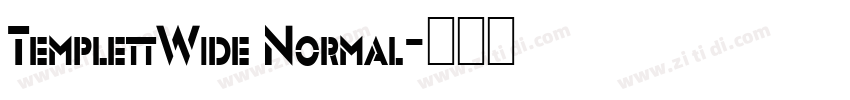 TemplettWide Normal字体转换